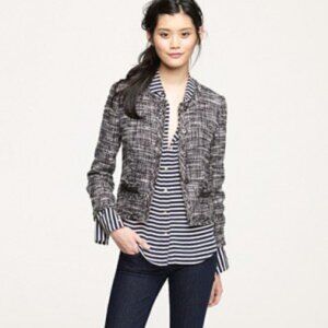 J. Crew Noir bouclé jacket
